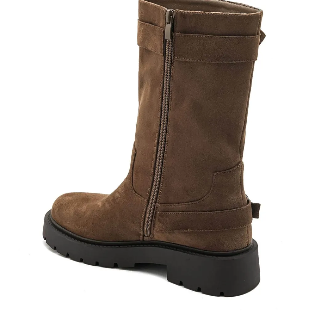 SHOES Kasia dame støvler 7695A - Olive Discount