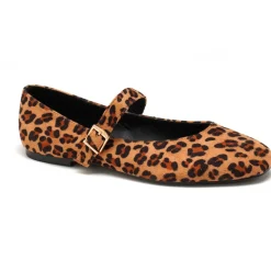 SHOES Kenzie dame ballerina sko 8225 - Leopard Discount