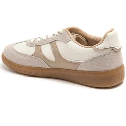 SHOES Laura dame sneakers 7589 - Beige Clearance