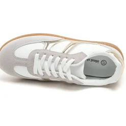 SHOES Laura dame sneakers 7589 - Beige Clearance