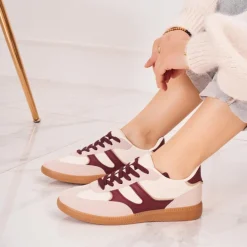 SHOES Laura dame sneakers 7589 - Wine Clearance