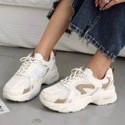 SHOES Liana dame sneakers L-81 - Beige Hot