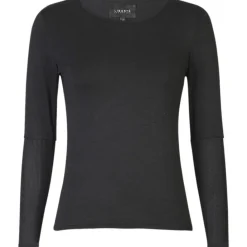 Liberté dame bluse ISA - BLACK WAVY LINES Discount