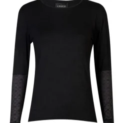 Liberté dame bluse ISA - BLACK SMALL BIG HEARTS Clearance