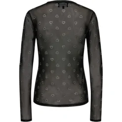 Liberté LIBERTÉ dame bluse MESH - BLACK HEART DIAMOND DOT