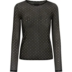 Liberté LIBERTÉ dame bluse MESH - BLACK GOLD HEART Outlet