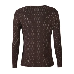 Liberté LIBERTÉ dame bluse MESH - DARK BROWN GOLD DOT Online