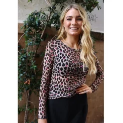 Liberté LIBERTÉ dame bluse MESH - LUX LEO RASBERRY HEART Online