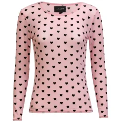 Liberté LIBERTÉ dame bluse MESH - ROSE BLACK FLOCK HEART Online