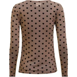 Liberté LIBERTÉ dame bluse MESH - SAND BLACK FLOCK HEART Online