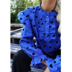 Liberté LIBERTÉ dame bluse TIA - Cobolt Blue Black Heart Outlet