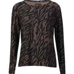 Liberté LIBERTE dame bluse ALMA - DARK BROWN ZEBRA Clearance