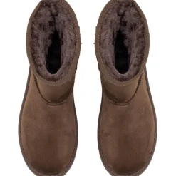 SHOES Lina dame bamsestøvle 6417 - Brown Hot