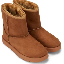SHOES Lina dame bamsestøvle 6417 - Camel Sale