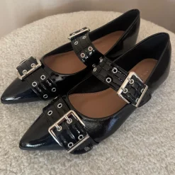 SHOES Livia dame ballerina sko 9725 - Black New