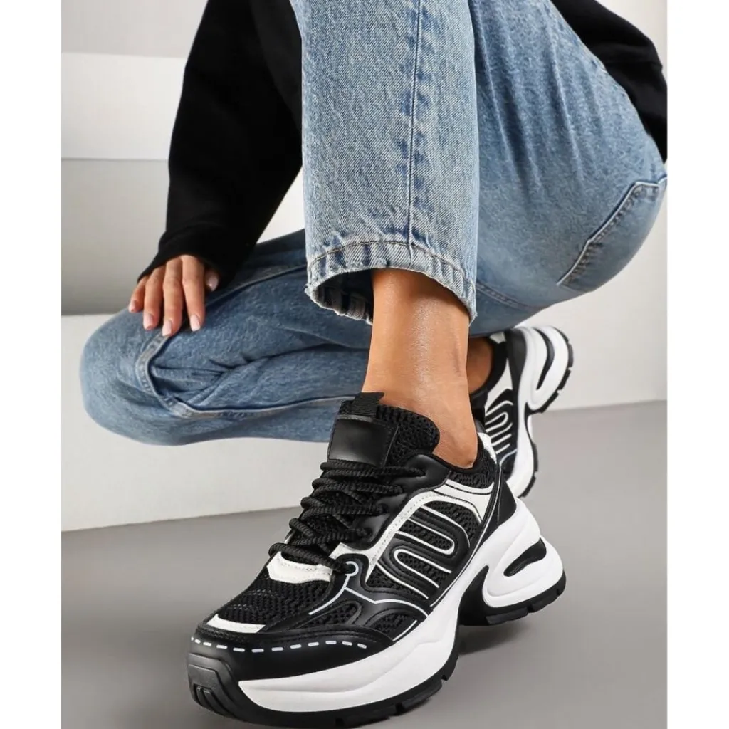 SHOES Lucia dame sneakers A-105 - Black Hot