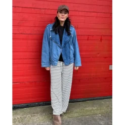 LULULIA Dame Bukser LuChloe 62671 - Nero/White Sale