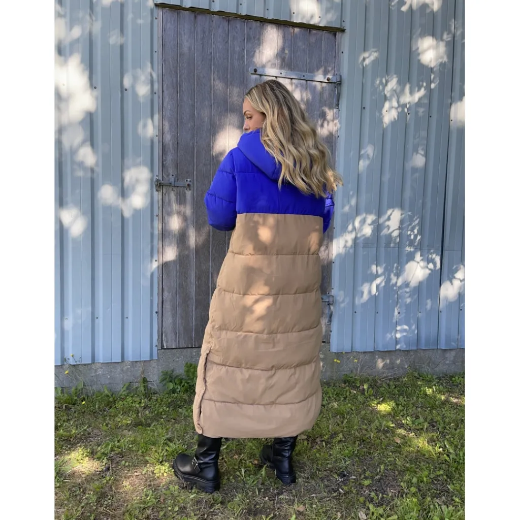 LULULIA dame Clara Long Puffer - Tigers Eye