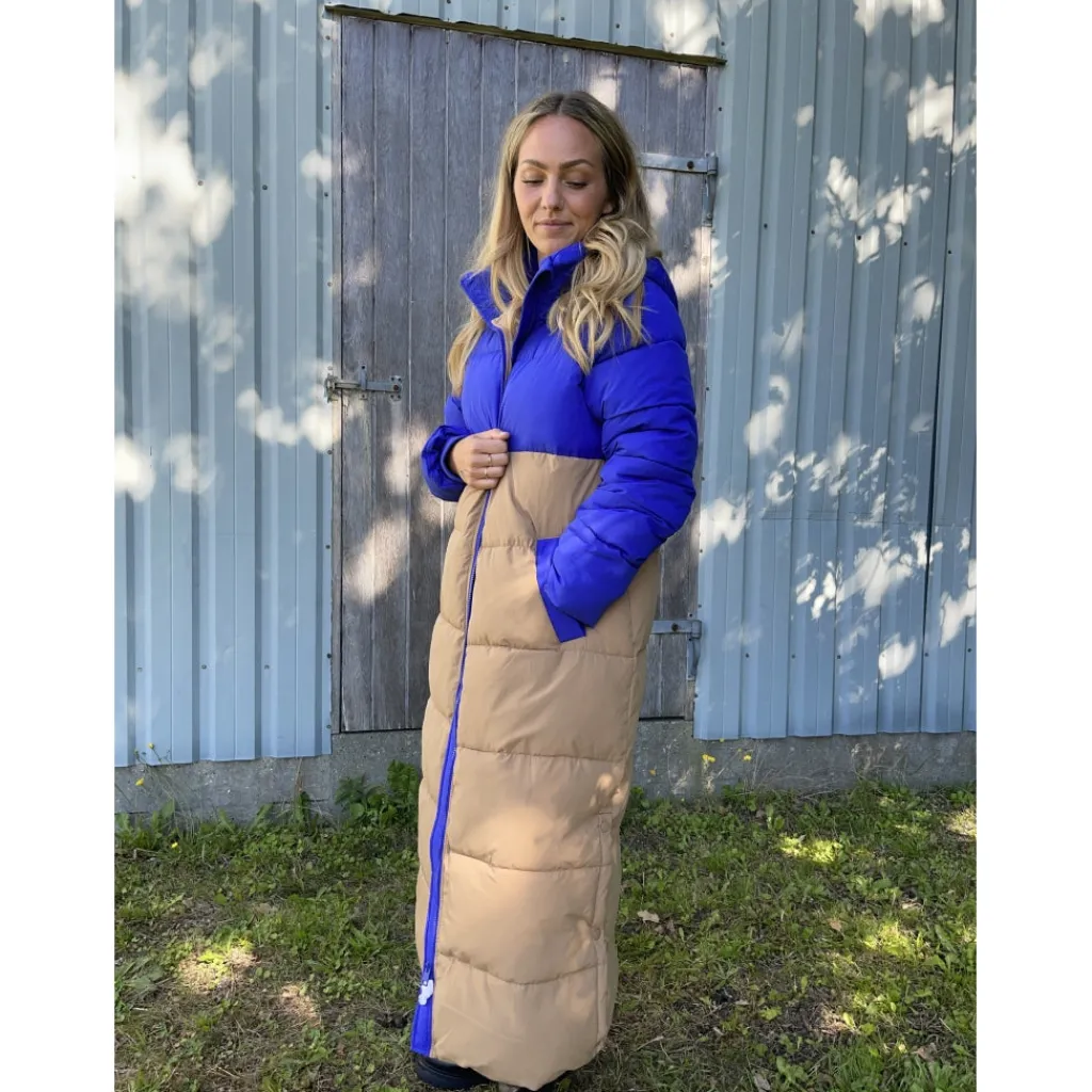 LULULIA dame Clara Long Puffer - Tigers Eye