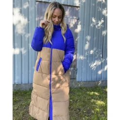 LULULIA dame Clara Long Puffer - Tigers Eye