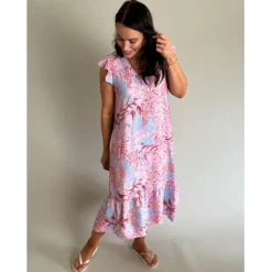 LULULIA Dame Kjole LuAlberte 7050 - Celeste6839tpa Sale