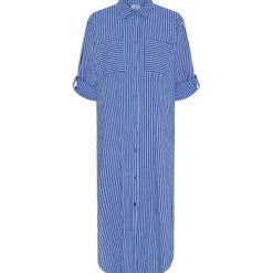 LULULIA Dame Kjole LuLiva 1985LU. - Blue Royal Clearance