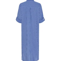 LULULIA Dame Kjole LuLiva 1985LU. - Blue Royal Clearance