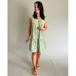 LULULIA Dame Kjole LuMonica 7124 - Aqua6632tpf Best