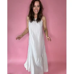 LULULIA Dame Kjole LuVilma 92431 - Beige Sale