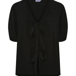 LULULIA Dame Skjorte LuBella 6191 - Black Best