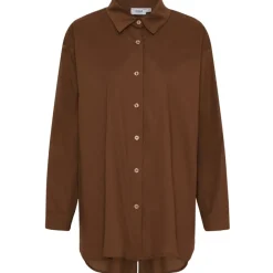 LULULIA Dame Skjorte LuVanessa 7178 - Brown Discount