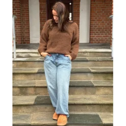 LULULIA Dame Strik LuBenedikte 8171 - DarkBrown9509 Online