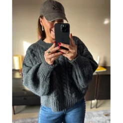 LULULIA Dame Strik LuThilde 8187 - DarkGreyZ1060 Sale