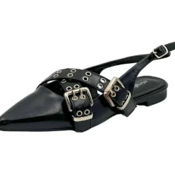 SHOES Marlene dame slingback ballerina P-1426 - Black New