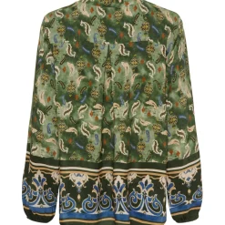 MARTA DU CHATEAU dame bluse MdcChristelle 6453 - Military288tpu New