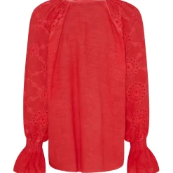 MARTA DU CHATEAU dame bluse MdcBianca - Red Cold Wash Online