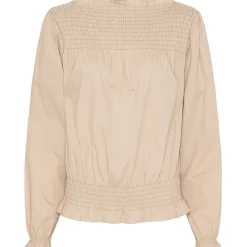 MARTA DU CHATEAU dame bluse 5523 - Beige Clearance