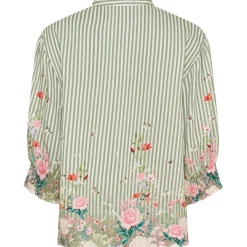 MARTA DU CHATEAU dame bluse MdcCharlie 6892 - Kaki4837 New