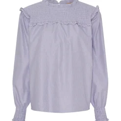 MARTA DU CHATEAU dame bluse MdcBlossom 7449 - NavyVar3 Online