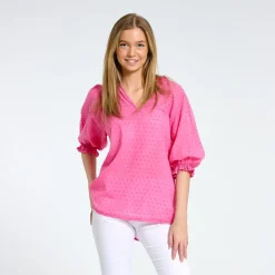 MARTA DU CHATEAU dame bluse 1471 - Fuxia Best