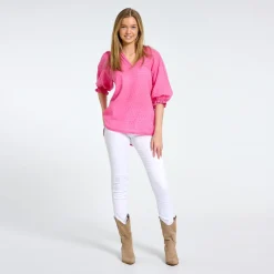 MARTA DU CHATEAU dame bluse 1471 - Fuxia Best