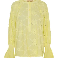 MARTA DU CHATEAU dame bluse MdcBianca - Giallo Cold Wash Sale