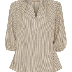 MARTA DU CHATEAU dame bluse MdcSybil 7516 - BrownVar4 Outlet