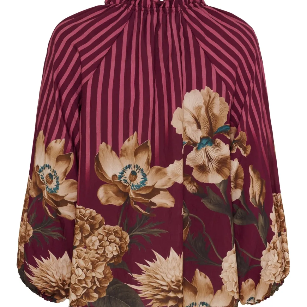 MARTA DU CHATEAU dame bluse MdcOctavia 003B - Bordeaux6022 Sale