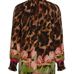 MARTA DU CHATEAU dame bluse MdcMelanie 6496 - Marrone3244TPK Sale