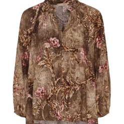 MARTA DU CHATEAU dame bluse MdcOctavia 003B - FangoVOH4988 New