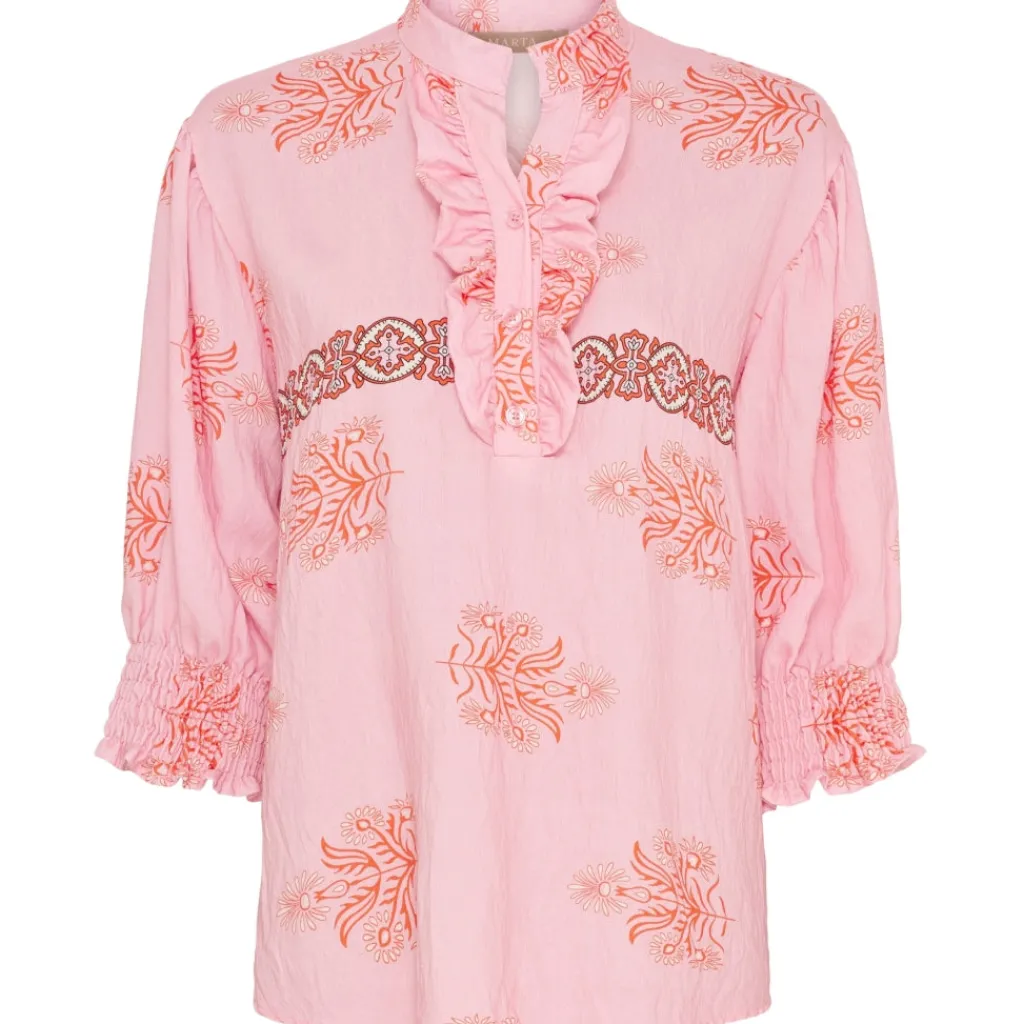 MARTA DU CHATEAU dame bluse MdcCharlie 6892 - Rosa3454tpe Online