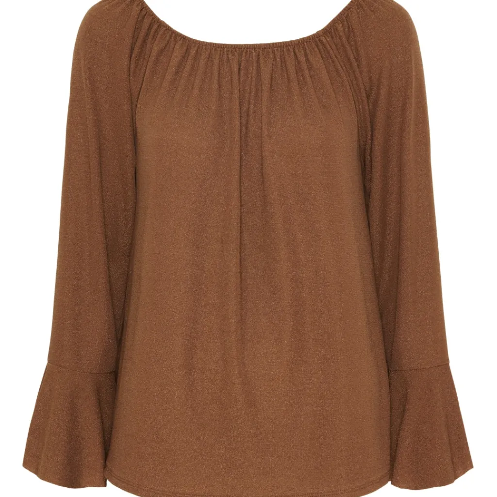 MARTA DU CHATEAU dame bluse mdcAlexandra 6139 - Tabacco New