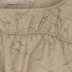 MARTA DU CHATEAU dame bluse MdcSaffron 258685 - Camel Print Hot