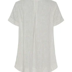MARTA DU CHATEAU dame bluse MdcNatalie - Panna Grey Stripe Best